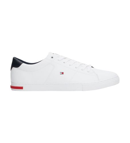 FM0FM04047 Baskets Vulcanised Essential en cuir (44), Plat, 1 à 3 cm, Lacets, Casuel - Tommy Hilfiger - Modalova