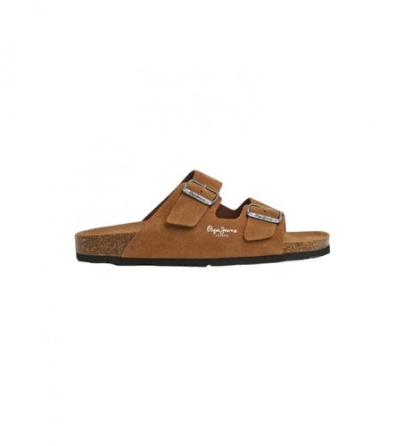 PMS90112 Sandales en daim bio marron (42), Cuir, Plat, Aucun, Casuel - Pepe Jeans - Modalova