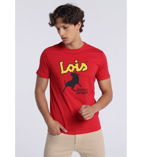 T-shirt à manches courtes (S), Rouge, Casuel, Coton, Manche courte - Lois Jeans - Modalova