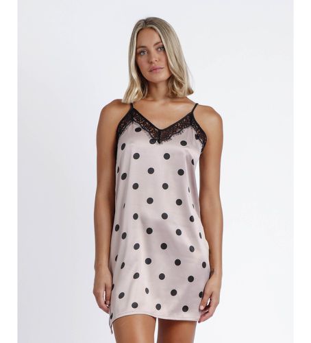 Camisole à bretelles spaghetti grise Elegant Dots (S), Homewear, Polyester - Admas - Modalova