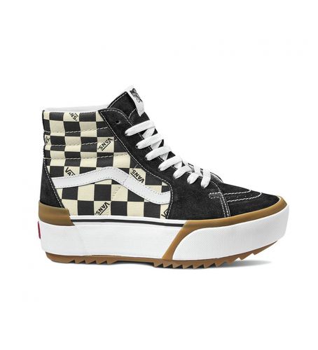 VN0A4BTWVLV1 Baskets à damier Sk8-Hi Stacked (38.5), Plat, Cuir, Lacets, Casuel - Vans - Modalova