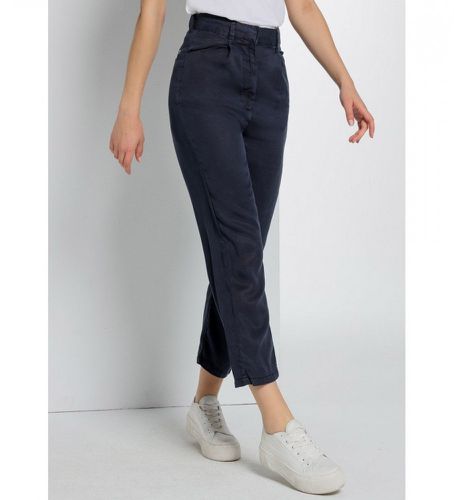 Pantalon chino - Loose Pleat (32), Casuel, Coton, Marine - Lois Jeans - Modalova