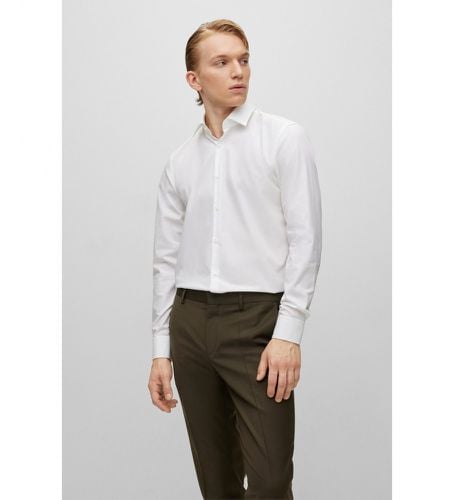 Kenno Slim Fit Shirt (38), Blanc, Casuel, Coton, Manche longue - HUGO - Modalova