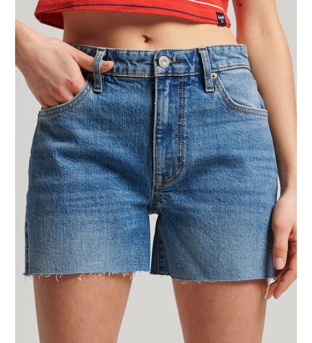 W7110398A Short court à taille moyenne (24), Casuel, Denim, Le coton biologique, Durable - Superdry - Modalova