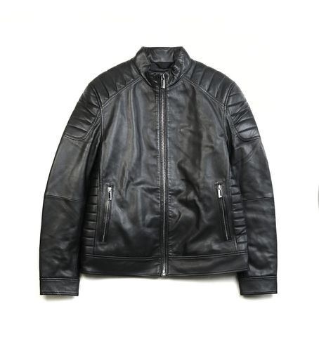 K10K111941 Veste de motard en cuir nappa (M), Casuel - Calvin Klein - Modalova