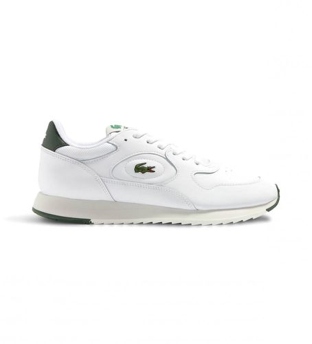 SMA0012_082 Baskets en cuir Linetrack (46), Plat, Lacets, Casuel - Lacoste - Modalova