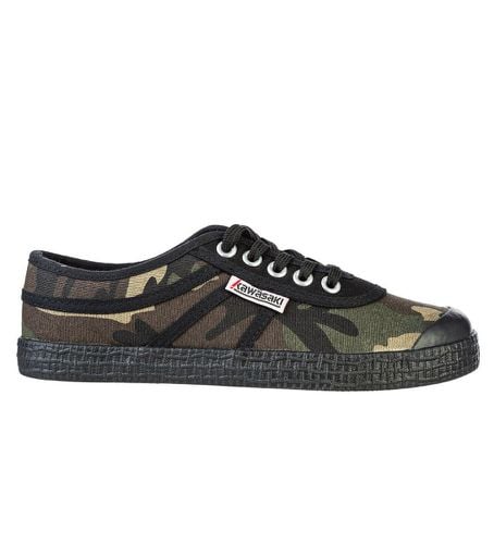 Unisex. K202417 Baskets vertes camouflées (36), Tissu, Plat, Lacets, Casuel, Camouflage - Kawasaki - Modalova