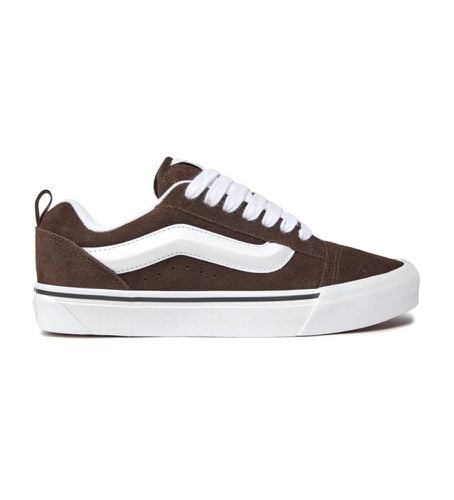 Unisex. VN0009QCNWH1 Baskets Knu Skool en cuir marron (40), Plat, Lacets, Casuel - Vans - Modalova