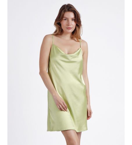 Camisole Satin Luxe bretelles vertes (S), Homewear, Polyester, Sans manches / bretelles - Admas - Modalova