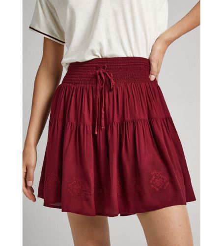 PL901066 Jupe Francina marron (XS), Rouge, Casuel, Grenat, Viscose - Pepe Jeans - Modalova