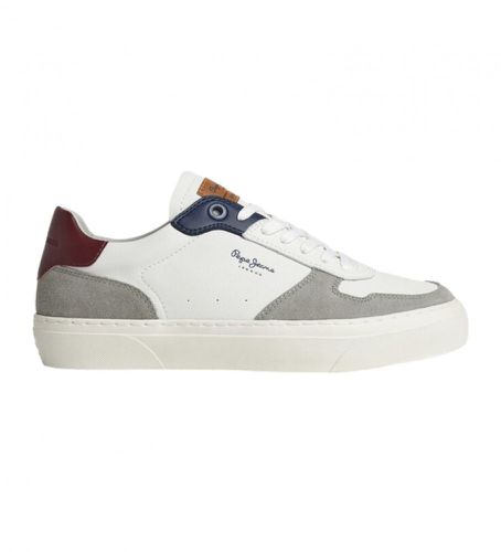 PMS30997 Yogi Street Leather Sneakers , (41), Cuir, Blanc, 1 à 3 cm, Lacets, Casuel - Pepe Jeans - Modalova