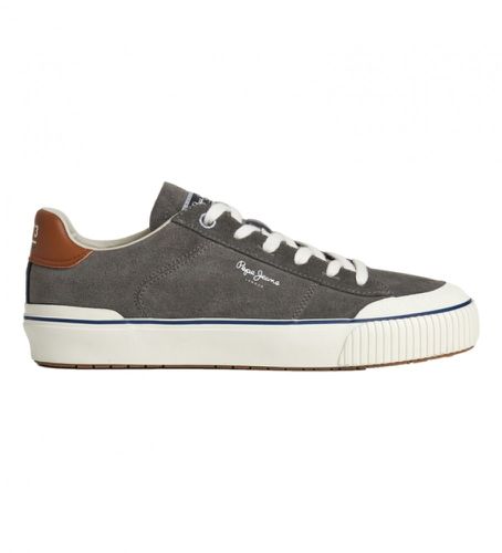 PMS31007 Ben Overdrive Leather Sneakers (43), Cuir, Plat, Lacets, Casuel, Gris - Pepe Jeans - Modalova