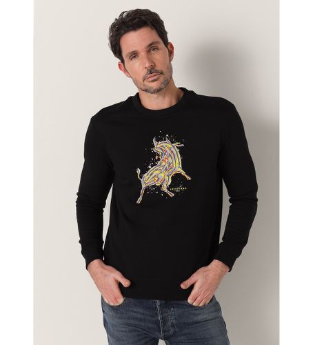 Sweatshirt avec graphique de taureau (S), Casuel, Coton, Manche longue - Lois Jeans - Modalova