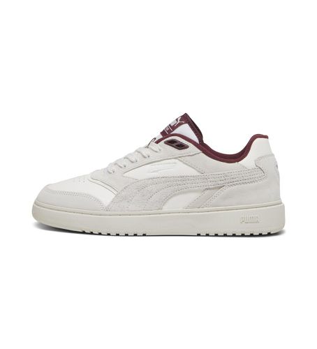 Unisex. 39328301 Doublecourt Leather Sneakers (40), Cuir, Blanc, Plat, Lacets, Casuel - Puma - Modalova