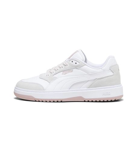 Doublecourt Leather Sneakers (39), Cuir, Blanc, Plat, Lacets, Casuel - Puma - Modalova