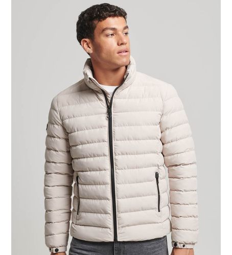 M5011757A Fuji Printed Quilted Quilted Jacket (Veste matelassée imprimée grise) (3XL), Casuel, Polister recyclé - Superdry - Modalova