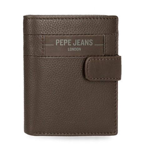 Unisex. 7881232 Portefeuille en cuir Checkbox avec fermeture à clic Marron (OSFA), Casuel - Pepe Jeans - Modalova