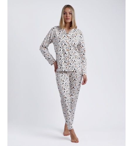 Pyjama ouvert à manches longues Smile Giggle Laugh (S), Homewear, Coton, Manche longue - Admas - Modalova