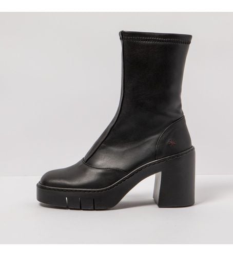 Bottines en cuir - Hauteur du talon : 9cm (41), 8 à 10 cm, Fermeture éclair, Casuel - Art - Modalova