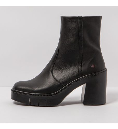 Bottines en cuir - Hauteur du talon : 9cm (41), 8 à 10 cm, Fermeture éclair, Casuel - Art - Modalova