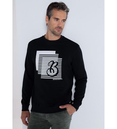 Sweatshirt graphique avec col box (S), Casuel, Coton, Manche longue - Bendorff - Modalova