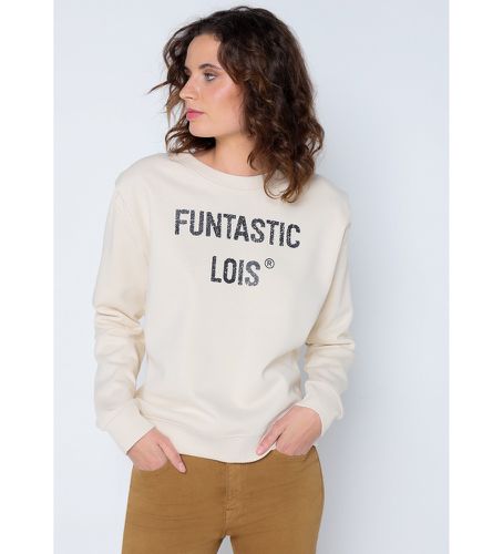 Sweatshirt à bretelles plissées cassé (XS), Casuel, Coton, Manche longue - Lois Jeans - Modalova