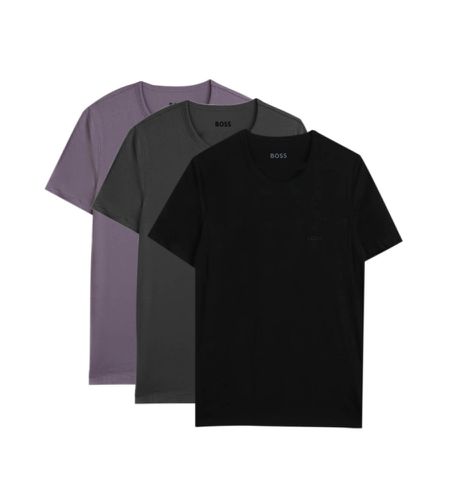 Lot de trois T-shirts , , violet (M), Homewear, Coton, Manche courte - BOSS - Modalova