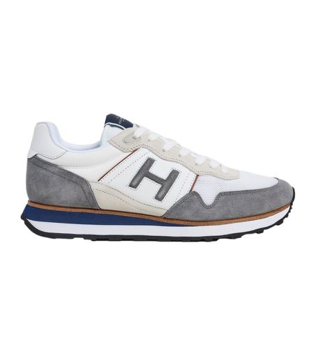 HMS21386 Telfor Varsity Leather Sneakers (41), Cuir, Blanc, Plat, Lacets, Casuel - Hackett London - Modalova