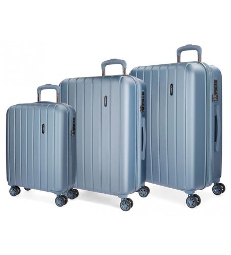 Unisex. 5318463 Wood hard case set 55 - 68 - 78 (OSFA), Bleu, Casuel, ABS/Polycarbonate, Big, Moyen, Cabine - Movom - Modalova