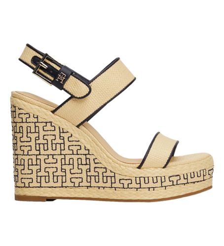 FW0FW08052 Sandales en raphia (36), 5 à 8 cm, Boucle, Casuel - Tommy Hilfiger - Modalova