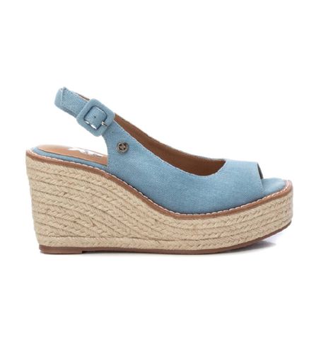 JEANS Sandales 142789 -Hauteur de la semelle compensée 9cm (41), Tissu, 8 à 10 cm, Boucle, Casuel - Xti - Modalova