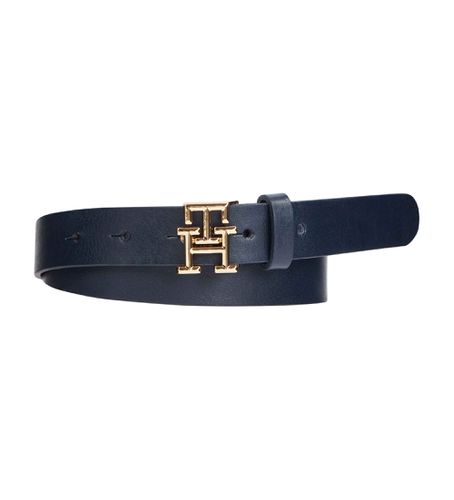 AW0AW15182 Ceinture noire avec logo (75cm), Bleu, Casuel, Cuir - Tommy Hilfiger - Modalova