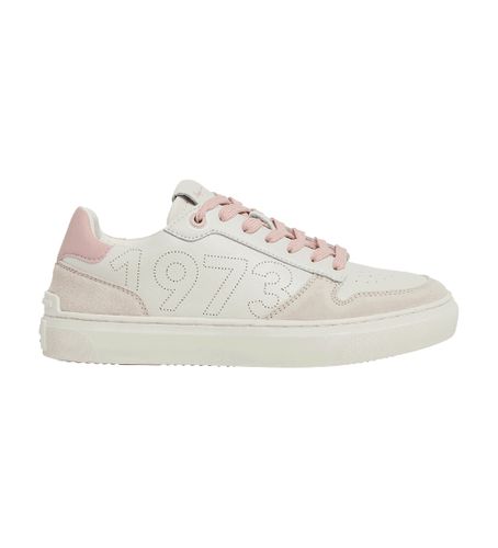 PLS00003 Camden Rise W Off- Leather Sneakers (38), Cuir, Blanc, Plat, 1 à 3 cm, Lacets, Casuel - Pepe Jeans - Modalova