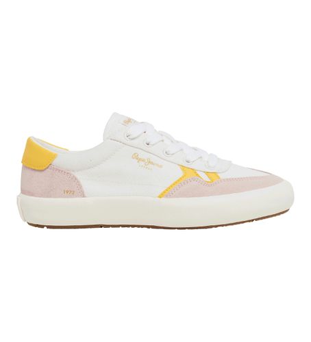 PLS31556 Travis Brit Leather Sneakers (36), Cuir, Blanc, Plat, Lacets, Casuel, Durable - Pepe Jeans - Modalova