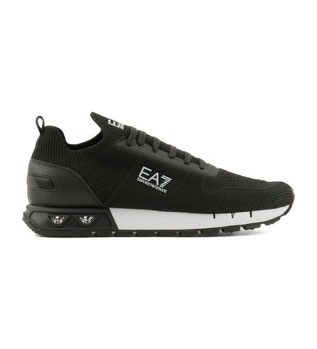 Unisex. X8X171_XK373 Trainers & White Legacy Knit (36 2/3), Noir, Plat, Lacets, Casuel - EA7 - Modalova