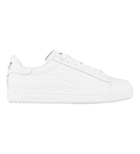 Unisex. X8X001_XCC51 Classic Cc Leather Sneakers (35 1/3), Cuir, Blanc, Plat, Lacets, Casuel - EA7 - Modalova