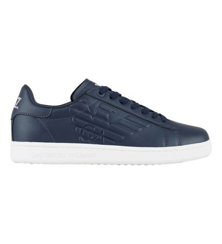 Unisex. X8X001_XCC51 Classic Cc Leather Sneakers (35 1/3), Cuir, Plat, Lacets, Casuel, Marine - EA7 - Modalova