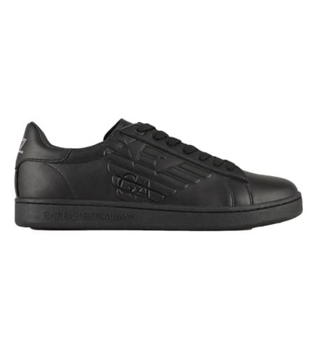 Unisex. X8X001_XCC51 Classic Cc Leather Sneakers (35 1/3), Cuir, Noir, Plat, Lacets, Casuel - EA7 - Modalova