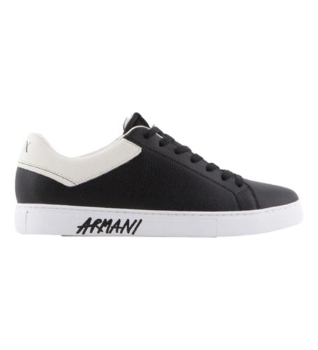 XUX145XV598N814 Action Leather Sneakers (44), Cuir, Noir, Plat, Lacets, Casuel - Armani Exchange - Modalova