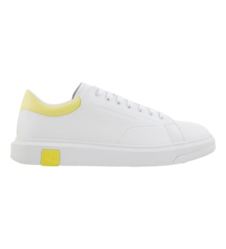 XUX123XV534T729 Action Leather Sneakers (41), Cuir, Blanc, Plat, Lacets, Casuel - Armani Exchange - Modalova