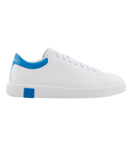 XUX123XV534K709 Action Leather Sneakers (44.5), Cuir, Blanc, Plat, Lacets, Casuel - Armani Exchange - Modalova