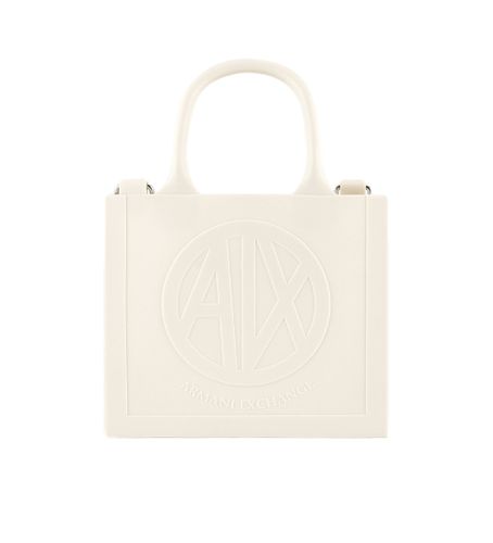 R74012911 Sac Milky gaufré avec logo en cassé (OSFA), Casuel, PVC - Armani Exchange - Modalova