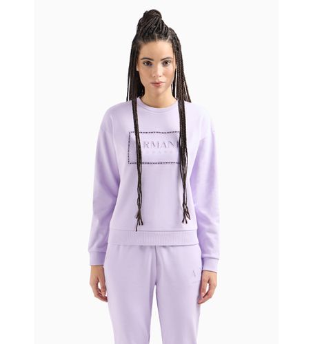 DYM71YJFDZ1354 Sweat décontracté lilas (L), Casuel, Violet, Coton, Manche longue - Armani Exchange - Modalova