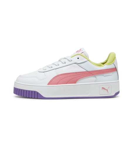 Carina Street Leather Sneakers (39), Cuir, Blanc, Plat, Lacets, Casuel - Puma - Modalova