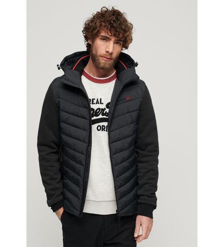 M2013532A Storm Quilted Hybrid Jacket (L), Noir, Casuel, Nylon, Manche longue - Superdry - Modalova