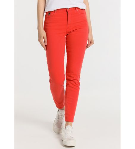 Pantalon couleur taille haute skinny cheville - Taille moyenne 5 poches (26), Casuel, Coton - Lois Jeans - Modalova