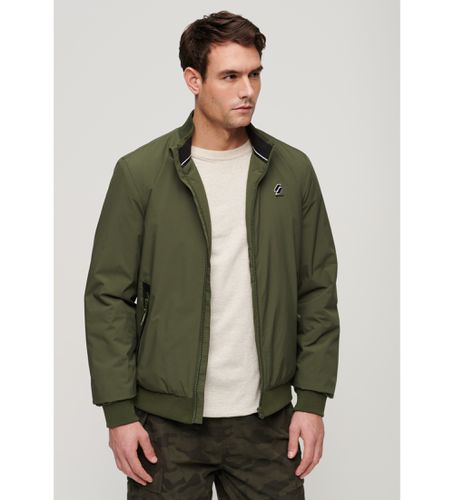 M5011804A Veste d'entraînement Harrington verte (XXL), Casuel, Polyester, Manche longue - Superdry - Modalova