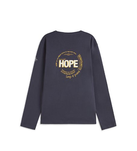 MCMGATSHOPE00803S24-161 T-shirt Hope (XL), Casuel, Manche longue, Le coton biologique, Durable, Marine - ECOALF - Modalova