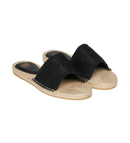 WF310223A Espadrilles en toile noire (37), Tissu, Plat, Aucun, Casuel - Superdry - Modalova