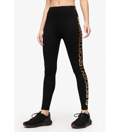 W7011021A Leggings taille haute Sportswear (10 UK = S), Casuel, Multisport, Le coton biologique, Durable - Superdry - Modalova